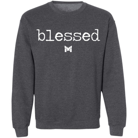 "Blessed" Adult Crewneck Sweatshirt - Classic-Sweatshirts-Black-S-The Miracles Store