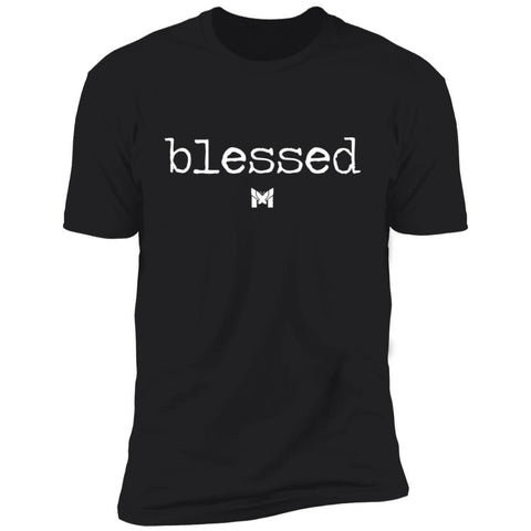 Man Playing Guitar While Wearing Classic Blessed T-Shirt