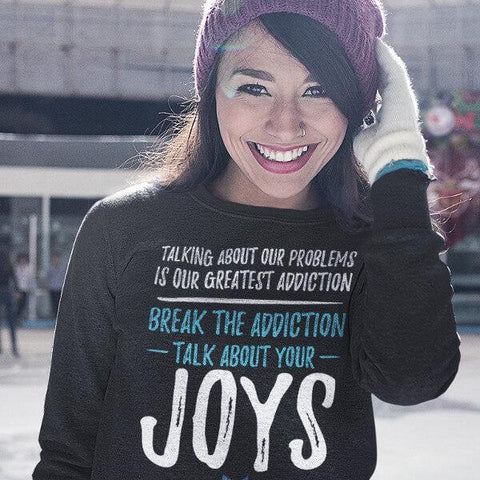 "Talk About Your Joys" Unisex Crewneck Sweatshirt-Sweatshirts-The Miracles Store