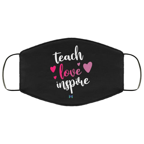 "Teach Love Inspire" Face Mask-Apparel-The Miracles Store