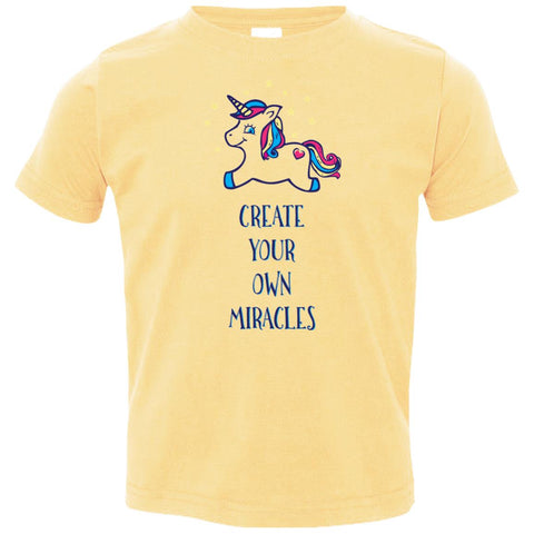 Create Your Own Miracles - Inspirational Kids Shirts & Hoodies (Purple Unicorn)