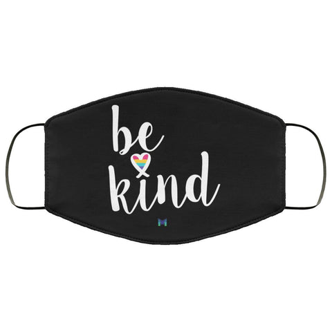 "Be Kind" Face Mask - Rainbow Heart-Apparel-The Miracles Store