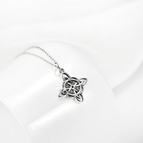 Beautiful Triquetra "Trinity Knot" Spiritual Necklace - .925 Sterling Silver - Jewelry - - - 
