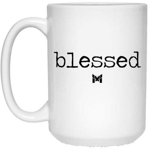 "Blessed" Mug - Typewriting-Apparel-Default-White-Small (11oz)-The Miracles Store