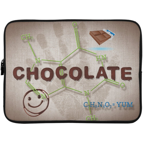 Chocolate Lovers Chocolate Molecule Laptop Cases - Apparel - Laptop Sleeve - 13 inch - White - One Size