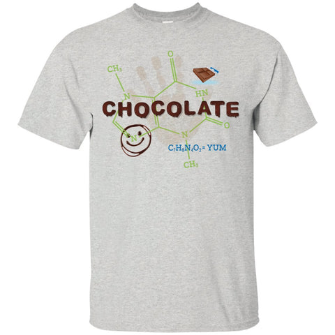 Chocolate Molecule T's & Tops - Apparel - Custom Ultra Cotton T-Shirt - Ash - Small