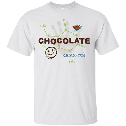 Chocolate Molecule T's & Tops - Apparel - Custom Ultra Cotton T-Shirt - Ash - Small