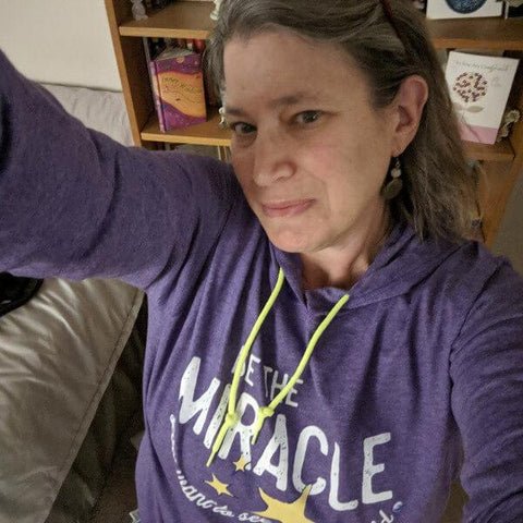 "Be The Miracle" - Women's Long-Sleeve Lightweight T-Shirt Hoodie