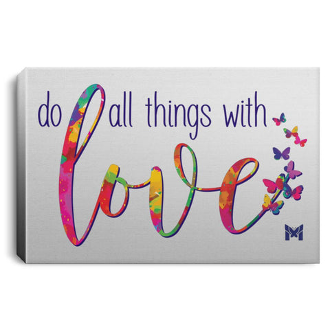 Do All Things With Love - Canvas Print-Housewares-12" x 8" (Small)-The Miracles Store