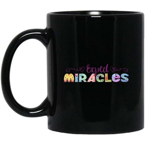 Expect Miracles - Coffee & Tea Mugs (Purple) - Apparel - White - 15oz (Large) - 