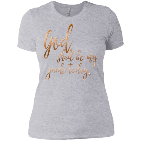 God Shall Be My Guide Today Women's T-shirt - T-Shirts - Purple - X-Small - 