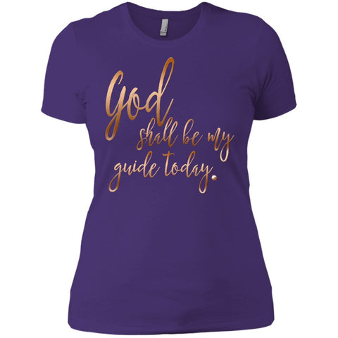 God Shall Be My Guide Today Women's T-shirt - T-Shirts - Purple - X-Small - 