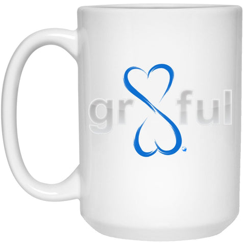 "Gr8Ful Heart" - Happiness Mugs - Accessories - Blue - - 