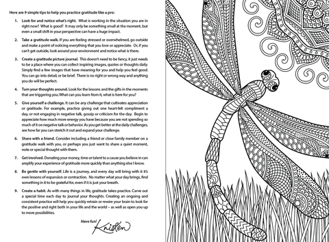 Gratitude and Love: A coloring book and gratitude journal for celebrating abundance, joy and daily blessings - Books and Journals - - - 