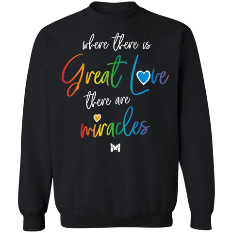 "Great Love" Unisex Crewneck Sweatshirt-Sweatshirts-The Miracles Store