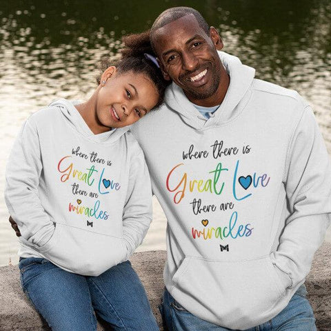 "Great Love" Unisex Hoodie Sweatshirt-Apparel-The Miracles Store