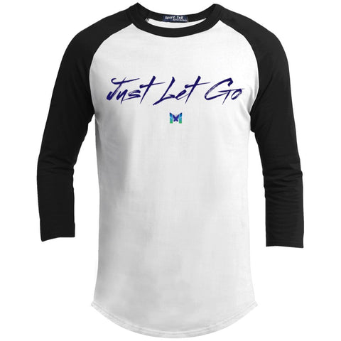 Just Let Go - Simple - Men's Baseball Tee-Apparel-White/Black-S-The Miracles Store