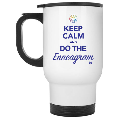 Keep Calm And Do The Enneagram - Travel Mug-Apparel-White-Travel (14oz)-The Miracles Store