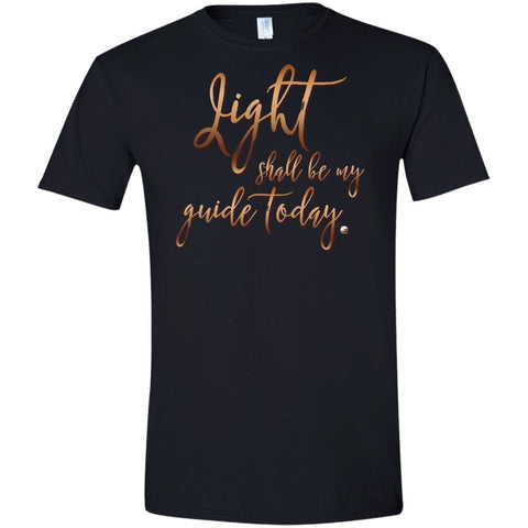 "Light Shall Be My Gude Today" - Men's 100% Cotton T-Shirt - T-Shirts - Black - X-Small - 