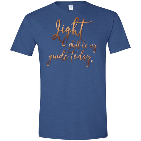 "Light Shall Be My Gude Today" - Men's 100% Cotton T-Shirt - T-Shirts - Black - X-Small - 