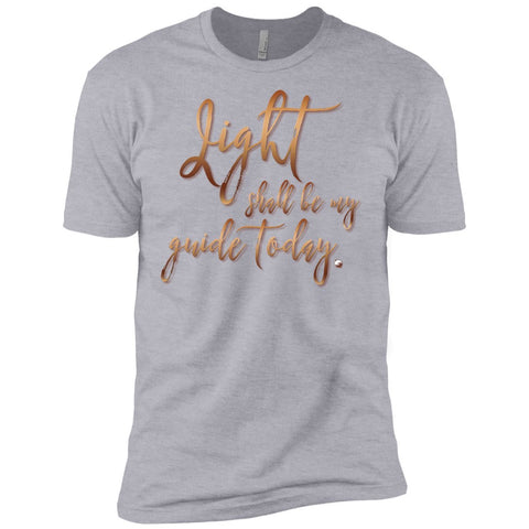 "Light Shall Be My Guide Today" - Men's Supersoft TShirt - T-Shirts - Heather Grey - Small - 