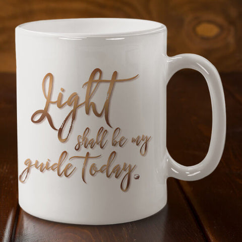 "Light Shall Be My Guide Today" ACIM Coffee Mug - Workbook Lesson 87