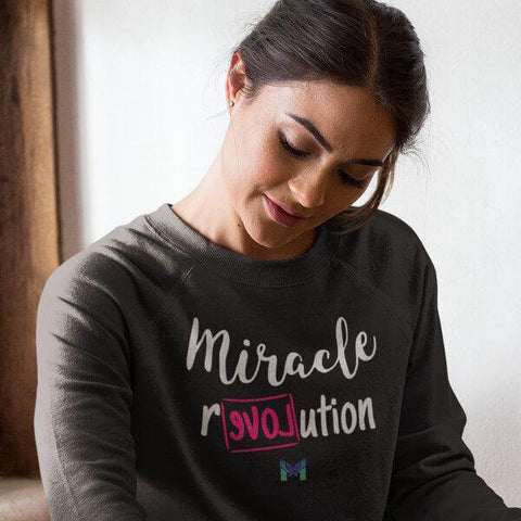 "Miracle Revolution" Unisex Crewneck Sweatshirt-Sweatshirts-The Miracles Store