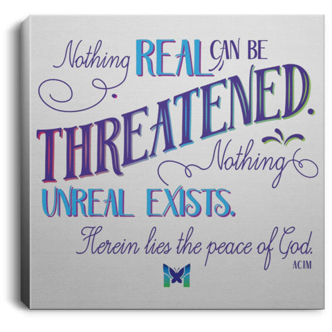 Nothing Real Can Be Threatened - Canvas Wall Art-Housewares-16" x 16" (Medium)-The Miracles Store