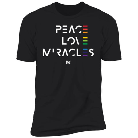 "Peace Love Miracles" Unisex T-Shirt-T-Shirts-The Miracles Store