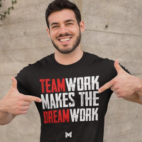 "Teamwork Makes The Dream Work" Unisex T-Shirt (Style 2)-T-Shirts-The Miracles Store