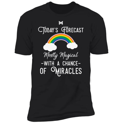 "Today's Forecast - Mostly Magical" Unisex T-Shirt-T-Shirts-The Miracles Store