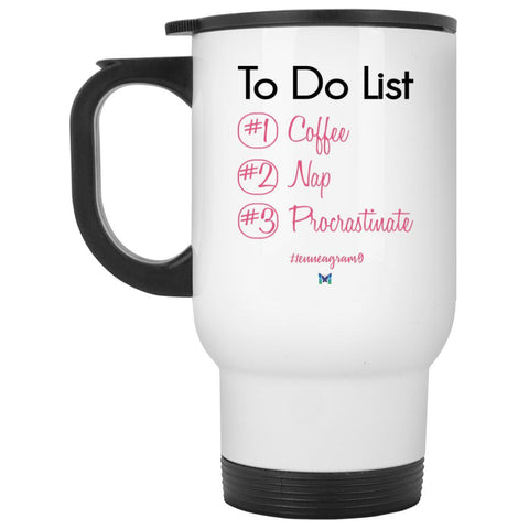 Type 9 "To Do List" - Travel Mug-Drinkware-Pink-The Miracles Store