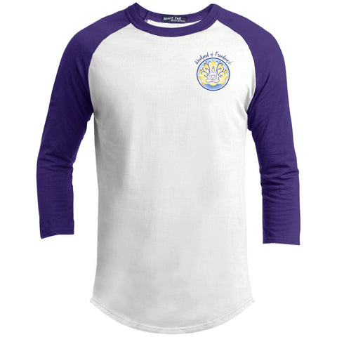 WOF Baseball Style T-shirt - T-Shirts - White/Royal - X-Small - 