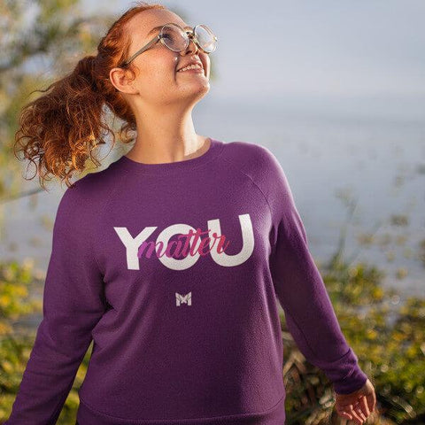 "You Matter" Unisex Crewneck Sweatshirt-Sweatshirts-The Miracles Store